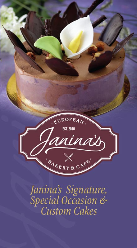 Janina's Cake Brochure - Cover