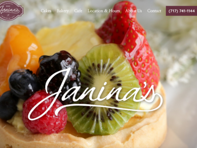 Janina's Fine Desserts Website